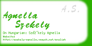 agnella szekely business card